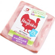 Ветчина МД Бородина Деликатесная из индейки 330г в магазинах Магнит