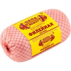 Ветчина Папа Может филейная вареная из мяса птиц 400г в магазинах Магнит