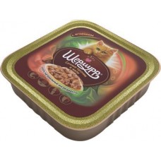 Корм для кошек Шермурр Сочные кусочки мяса с ягненком в желе 100г в магазинах Магнит