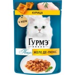 Влажный корм для кошек Гурме Желе курица 75г Влажный корм для кошек Гурме Желе курица 75г