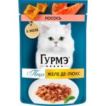 Влажный корм для кошек Гурме Желе лосось 75г Влажный корм для кошек Гурме Желе лосось 75г