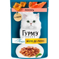 Влажный корм для кошек Гурме Желе лосось 75г в магазинах Магнит
