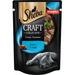 Влажный корм для кошек Sheba Craft Collection Тонкие Ломтики Лосось в соусе 75г