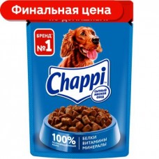Влажный корм для собак Chappi Говядина по-домашнему 85г в магазинах Магнит