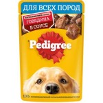 Влажный корм для собак Pedigree с говядиной в соусе Для всех пород 85г