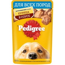 Влажный корм для собак Pedigree всех пород С курицей в соусе 85г в магазинах Магнит