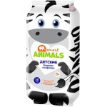 Салфетки влажные Smart Animals детские ромашка и витамин Е 50шт