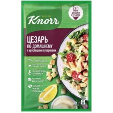 Сухая смесь Knorr На Второе Цезарь по-домашнему с хрустящими сухариками 30г в магазинах Магнит