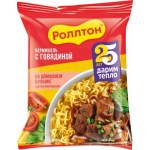 Вермишель Роллтон На домашнем бульоне с говядиной 60г