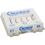 Яйцо куриное Окское С1 столовое 30шт
