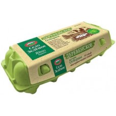 Яйцо куриное Село зеленое Деревенское СО 10шт в магазинах Магнит