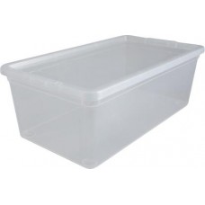 Короб прозрачный Полимербыт с крышкой 5.5л в магазинах Магнит