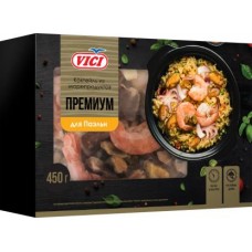 Коктейль из морепродуктов Vici мороженый и варено-мороженый для Паэльи 450г в магазинах Магнит