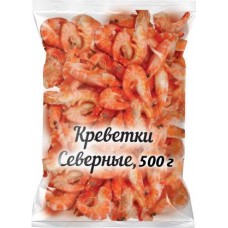 Креветки варено-мороженные 500г в магазинах Магнит