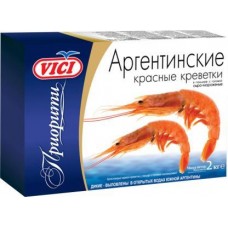 Креветки Vici Аргентинские красные свежемороженые c головой в панцире 20/30 2кг в магазинах Магнит
