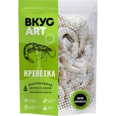 Креветки Вкусарт с хвостом очищенные свежемороженые 31/50 500г в магазинах Магнит