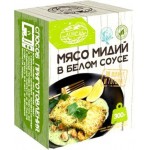 Мидии Aurora мясо в белом соусе 300г