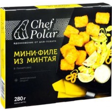 Мини-филе минтая Chef Polar в панировке 280г в магазинах Магнит