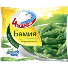 Бамия 4 Сезона быстрозамороженная 400г в магазинах Магнит