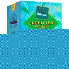 Чай зеленый Dilmah с лимоном и лаймом 25пак 30г в магазинах Магнит