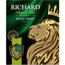 Чай зеленый Richard Royal Green 100пак в магазинах Магнит