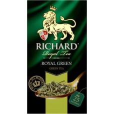 Чай зеленый Richard Royal Green байховый 25пак в магазинах Магнит