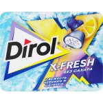 Жевательная резинка Dirol без сахара со вкусом черники и цитрусовых фруктов 16г
