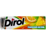 Жевательная резинка Dirol Тропический микс без сахара 13.6г