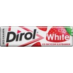 Жевательная резинка Dirol White Клубника 13.6г