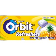 Жевательная резинка Orbit Refreshers Тропический микс 16г в магазинах Магнит