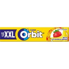 Жевательная резинка Orbit XXL Клубника-банан 20.4г в магазинах Магнит
