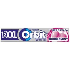 Жевательная резинка Orbit XXL White Bubblemint 20.4г в магазинах Магнит