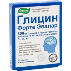 БАД к пище Эвалар Глицин Форте, 20x0.6г в магазинах Перекресток