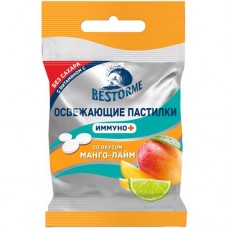 БАД Bestorme Иммуно Пастилки без сахара с витамином С со вкусом манго-лайма, 20г в магазинах Перекресток