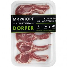 Котлета Мираторг Dorper на кости из ягненка категории Б охлажденная, 280г в магазинах Перекресток