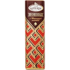 Батончик шоколадный КФ Крупской с шоколадной начинкой, 50г в магазинах Перекресток