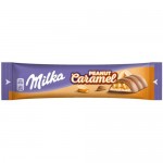 Шоколад молочный Milka арахис-карамель-воздушный рис, 37г