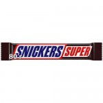 Батончик шоколадный Snickers Супер из нуги карамели и арахиса, 80г