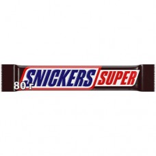 Батончик шоколадный Snickers Супер из нуги карамели и арахиса, 80г в магазинах Перекресток