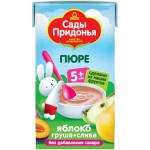 Пюре Сады Придонья яблоко-груша-слива с 5 месяцев, 125г