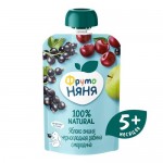 Десерт ФрутоНяня яблоко-вишня-рябина-смородина с 5 месяцев, 90г Десерт ФрутоНяня яблоко-вишня-рябина-смородина с 5 месяцев, 90г
