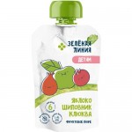 Пюре из яблок шиповника и клюквы с 6 месяцев Зелёная Линия, 90г