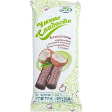 Батончик Di&Di Умные сладости с кокосовой начинкой амарантовые в глазури без глютена, 20г в магазинах Перекресток
