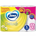 Бумага туалетная Zewa Deluxe 12шт Camomile Comfort 3 слоя Бумага туалетная Zewa Deluxe 12шт Camomile Comfort 3 слоя