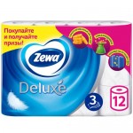 Бумага туалетная Zewa Deluxe 12шт белая 3 слоя Бумага туалетная Zewa Deluxe 12шт белая 3 слоя