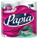 Бумага туалетная Papia Tropical Exotic белая 4 рулона 3 слоя Бумага туалетная Papia Tropical Exotic белая 4 рулона 3 слоя