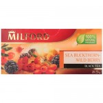 Чай Milford чёрный с облепихой и лесными ягодами, 20x1.5г