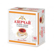 Чай Азерчай чёрный байховый с ароматом бергамота, 100 пак в магазинах Перекресток