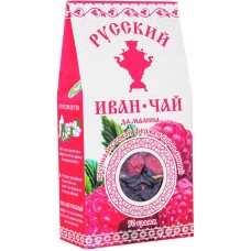 Напиток чайный Русский Иван-чай малина листовой, 50г в магазинах Перекресток