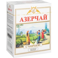 Чай Азерчай чёрный с чабрецом среднелистовой, 100г в магазинах Перекресток